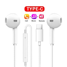 Type C Headphones Wired Earbuds For Xiaomi Redmi Poco Oneplus Google OPPO Huawei Honor Samsung Earphones Laptops Tablet Headset