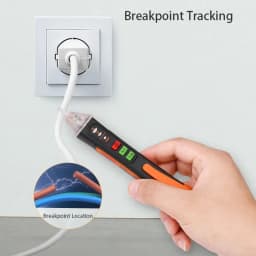 T02A Smart Voltage Detector Non-Contact Test Pencil Voltage Detector Pen Voltage Indicator Breakpoint Finder Sound Light Alarm