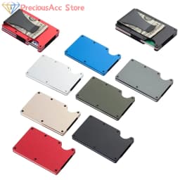 Minimalist Wallet For Men & Women - Slim RFID Wallet, Scratch Resistant, Credit Card Holder & Money Clip, Easily Removable Money