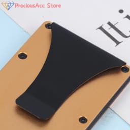 Minimalist Wallet For Men & Women - Slim RFID Wallet, Scratch Resistant, Credit Card Holder & Money Clip, Easily Removable Money