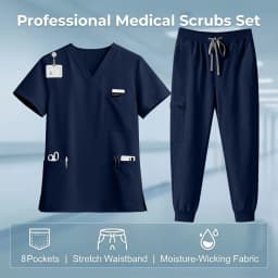 High Quality Clinical Pharmacy Beauty Salon Spa Top+Pants Hospital Surgical Uniform Woman Men Medical Nursing Scrub Uniforms Set