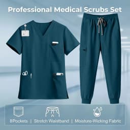 High Quality Clinical Pharmacy Beauty Salon Spa Top+Pants Hospital Surgical Uniform Woman Men Medical Nursing Scrub Uniforms Set