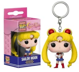 FUNKO Japanese Anime Sailor Moon Luna Chibi Moon Keychain Vinyl Action Figure Brinquedos Collection Model Toys for Children Gift