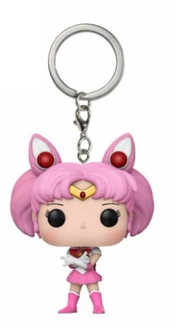 FUNKO Japanese Anime Sailor Moon Luna Chibi Moon Keychain Vinyl Action Figure Brinquedos Collection Model Toys for Children Gift