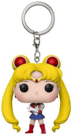 FUNKO Japanese Anime Sailor Moon Luna Chibi Moon Keychain Vinyl Action Figure Brinquedos Collection Model Toys for Children Gift