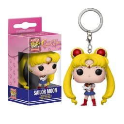 FUNKO Japanese Anime Sailor Moon Luna Chibi Moon Keychain Vinyl Action Figure Brinquedos Collection Model Toys for Children Gift