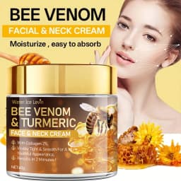 Bee Venom Instant Facial Lifting Cream Tightens and Lifts Sagging Skin, Smoothing the Skin | Alcohol-Free, Contains Hyaluronic Acid, Suitable for All Skin Types