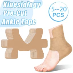 5-20PCS Kinesiology Wrap Tape for Ankle Breathable Athletic Tape Elastic Sports Strips Prevent Ankle Sprain Kinesiology Patch