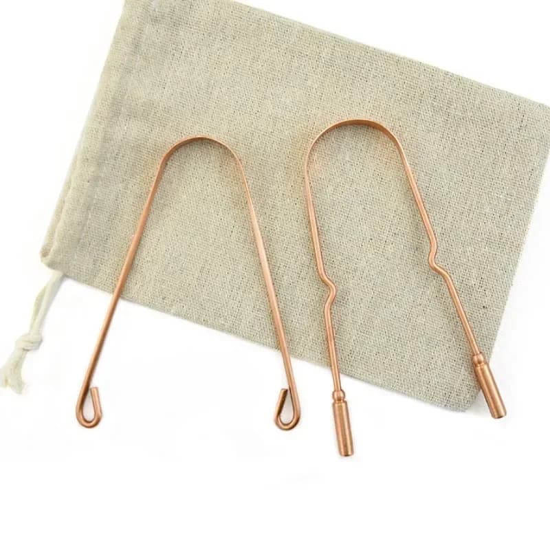 1PCS Pure Copper Oral Cleaner Brush Tongue Scraper Fresh Cleaning Hygiene High Quality Tounge Scraper