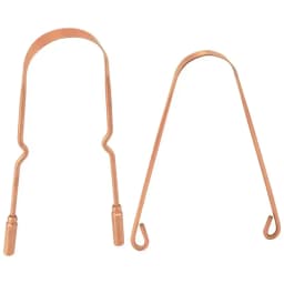 1PCS Pure Copper Oral Cleaner Brush Tongue Scraper Fresh Cleaning Hygiene High Quality Tounge Scraper