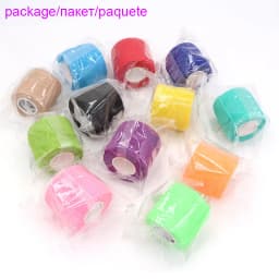COYOCO Colorful Sport Self Adhesive Elastic Bandage Wrap Tape 4.8m Bands For Knee Support Pads Finger Ankle Palm Animal Pet