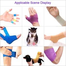 COYOCO Colorful Sport Self Adhesive Elastic Bandage Wrap Tape 4.8m Bands For Knee Support Pads Finger Ankle Palm Animal Pet