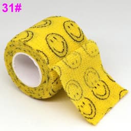 Colorful Printed Self Adhesive Elastic Bandage Wrap Tape 4.8m Sports Protector Bands for Finger Ankle Palm Joint Pet