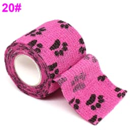 Colorful Printed Self Adhesive Elastic Bandage Wrap Tape 4.8m Sports Protector Bands for Finger Ankle Palm Joint Pet