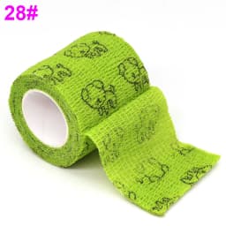 Colorful Printed Self Adhesive Elastic Bandage Wrap Tape 4.8m Sports Protector Bands for Finger Ankle Palm Joint Pet