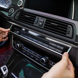 Car Styling Console Multimedia AC CD Panel Decoration Frame Cover Trim Strip Sticker For BMW 5 Series F10 F11 F18 Accessories