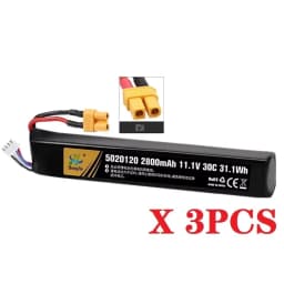 Water Gun Airsoft LiPo Battery 3S 11.1V 2800mAh 5020120 T/Small Tamiya Plug for Airsoft BB Air Pistol Electric Toys Guns Parts