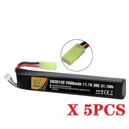 Water Gun Airsoft LiPo Battery 3S 11.1V 2800mAh 5020120 T/Small Tamiya Plug for Airsoft BB Air Pistol Electric Toys Guns Parts
