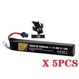 Water Gun Airsoft LiPo Battery 3S 11.1V 2800mAh 5020120 T/Small Tamiya Plug for Airsoft BB Air Pistol Electric Toys Guns Parts