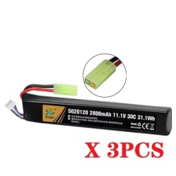 Water Gun Airsoft LiPo Battery 3S 11.1V 2800mAh 5020120 T/Small Tamiya Plug for Airsoft BB Air Pistol Electric Toys Guns Parts