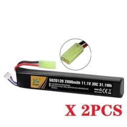 Water Gun Airsoft LiPo Battery 3S 11.1V 2800mAh 5020120 T/Small Tamiya Plug for Airsoft BB Air Pistol Electric Toys Guns Parts