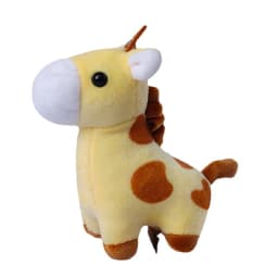 1Pc Lovely Cartoon Animal Brown Horse Alpaca Donkey Giraffe Zebra Soft Stuffed Small Doll Key Ring Pendant Birthday