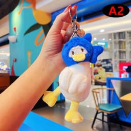 1Pc Lovely Cartoon Animal Brown Horse Alpaca Donkey Giraffe Zebra Soft Stuffed Small Doll Key Ring Pendant Birthday