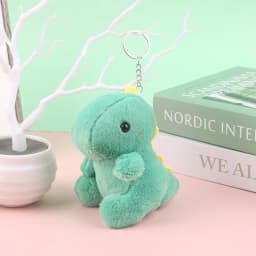 1Pc Lovely Cartoon Animal Brown Horse Alpaca Donkey Giraffe Zebra Soft Stuffed Small Doll Key Ring Pendant Birthday