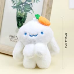 1Pc Lovely Cartoon Animal Brown Horse Alpaca Donkey Giraffe Zebra Soft Stuffed Small Doll Key Ring Pendant Birthday