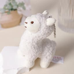 1Pc Lovely Cartoon Animal Brown Horse Alpaca Donkey Giraffe Zebra Soft Stuffed Small Doll Key Ring Pendant Birthday