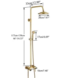 Classic Antique Brass Bathroom Shower Faucet Set Bathtub Shower Faucet Bath Shower Tap Rainfall Shower Head Swivel Watering