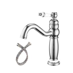 Brass Brushed gold vintage Basin Faucet Bathroom cabinet wash Basin Hot and Cold Water Faucet splash-proof XT-450