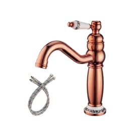 Brass Brushed gold vintage Basin Faucet Bathroom cabinet wash Basin Hot and Cold Water Faucet splash-proof XT-450