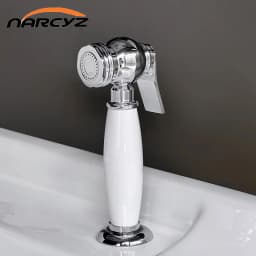 Brass Vintage Spray Gun Kitchen Pull-Out Flush Head Bathroom Toilet Companion Booster Flusher 9285K