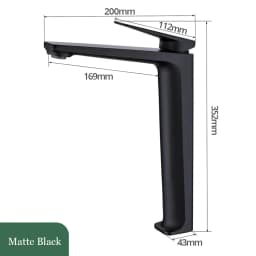 Basin Faucet Modern Black Bathroom Mixer Sink Tap Brushed Gold/Gunmetal/Chrome Wash basin Faucet Hot and Cold Sink Faucet New