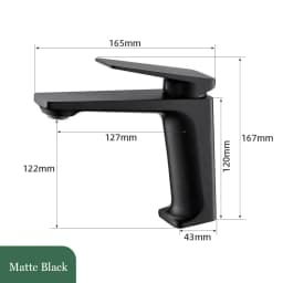 Basin Faucet Modern Black Bathroom Mixer Sink Tap Brushed Gold/Gunmetal/Chrome Wash basin Faucet Hot and Cold Sink Faucet New