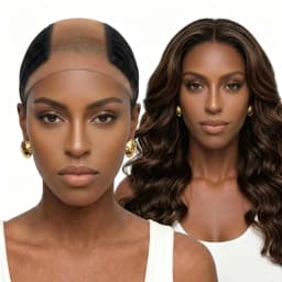 New HD Wig Cap for Women, HD Lace Front Wig Grip Cap with Adjustable Band | Breathable & Glueless | Secure Hold for Lace Wigs, B