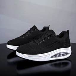 Summer Trend Shoes for Woman Thick Soled High-quality Outdoor Walking Vulcanized Shoes, Mesh Breathable Casual Platform Shoes