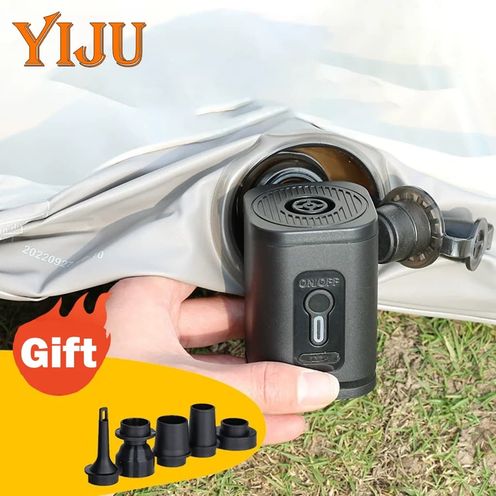 YIJU Wireless Inflation Pump Portable Outdoor Mini Air Compressor Air Cushion Bed Swim Ring Multi Function Air Pump