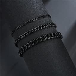 LETAPI Fashion Stainless Steel Curb Cuban Chain Bracelet for Men Women Hip Hop Couple Unisex Wrist Hand Jewelry Gift Party
