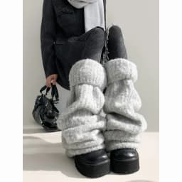 Y2k Lace Knee Length Flare Leg Socks Kawaii Leg Warmers Harajuku Gothic Lolita Women Leg Cover Boots Socks
