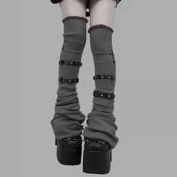 Y2k Lace Knee Length Flare Leg Socks Kawaii Leg Warmers Harajuku Gothic Lolita Women Leg Cover Boots Socks