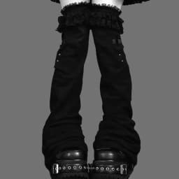 Y2k Lace Knee Length Flare Leg Socks Kawaii Leg Warmers Harajuku Gothic Lolita Women Leg Cover Boots Socks