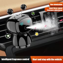 Cute Robot Smart Car Aroma Diffuser Car Air Outlet Fragrance Air Purifier Car Interior Decor Gift Electric Air Freshener