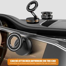 2026 Upgraded Suction Cup Phone Mount Nano Gel 360° Vacuum Magnetic Car Phone Holders for Your Car 110LBS Reinforced Mount