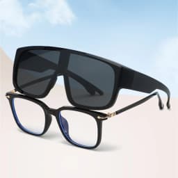 VIVIBEE Large Polarized Glasses Fit Over Sunglasses Photochromic Men Driving UV400 Fishing Outdoor Women Mirrored Dark Goggles