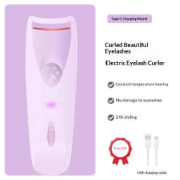 Electric Heated Eyelash Curler Women Long Lasting Automatic Eye Lash Perm Tool Makeup Accessory Heated Clip