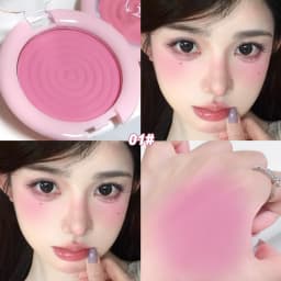 1Pc Monochrome Blush Face Mineral Pigment Peach Orange Nude Pink Matte Natural Blush Contour Shadow Cheek Blusher Cosmetics