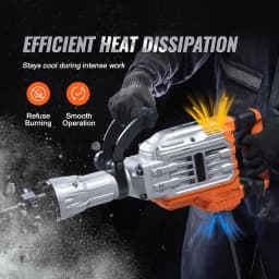 SucceBuy Demolition Jack Hammer 1500W/2200W/3500W Jack Hammer Concrete Breaker Heavy Duty Electric Jack Hammer 2/4pcs Chisel