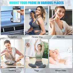Phone Mount Vacuum Magnetic Phone Holder for Car,360 Adjustable Vacuum Magnetic Phone Holder,Magnet Car Mount for All Smartphone